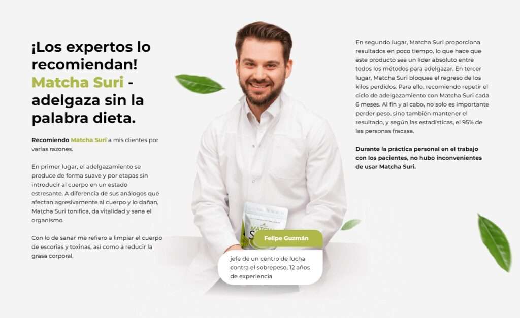 Té verde matcha natural para adelgazar