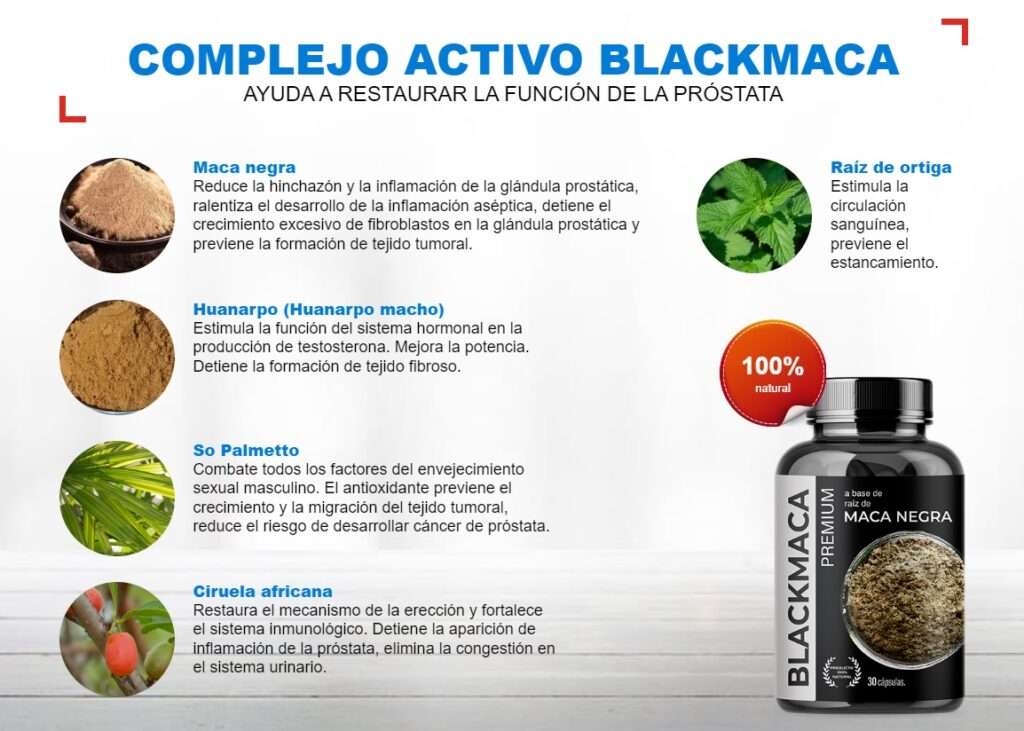 maca negra cápsulas