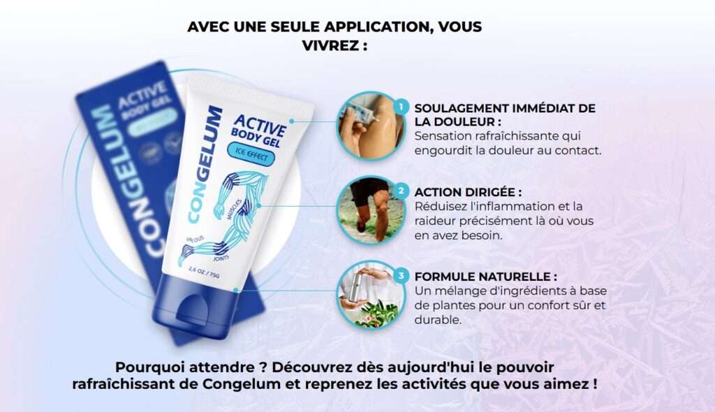 ConGelum – gel naturel pour soulager douleurs musculaires